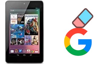 Comment supprimer le compte Google sur Asus Google Nexus 7