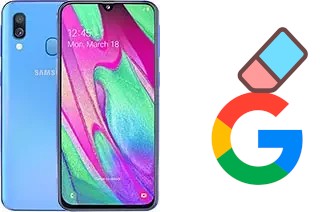 Comment supprimer le compte Google sur Samsung Galaxy A40