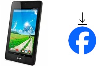 Comment installer Facebook sur un Acer Iconia One 7 B1-730