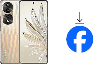 Comment installer Facebook sur un Honor 70 Pro