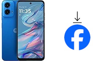 Comment installer Facebook sur un Motorola Moto G45