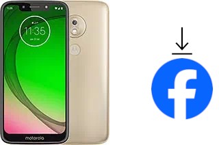 Comment installer Facebook sur un Motorola Moto G7 Play