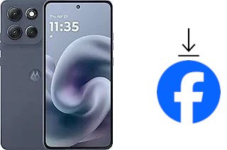 Comment installer Facebook sur un Motorola Moto G86 Power