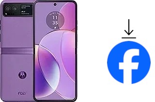 Comment installer Facebook sur un Motorola Razr 40
