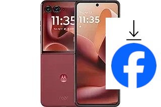 Comment installer Facebook sur un Motorola Razr 60 Ultra