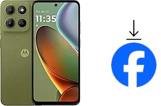 Comment installer Facebook sur un Motorola Moto G15 Power
