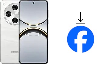Comment installer Facebook sur un Oppo Find X8 Pro