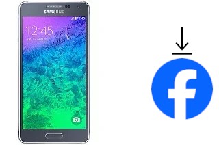 Comment installer Facebook sur un Samsung Galaxy Alpha (S801)