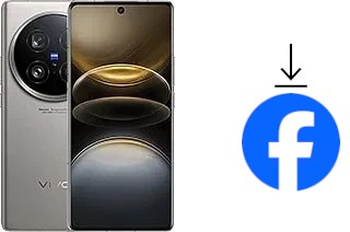 Comment installer Facebook sur un vivo X100 Ultra