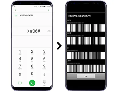 Code IMEI U6