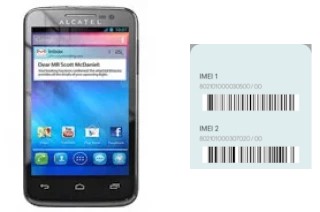 Comment voir le code IMEI dans One Touch M'Pop