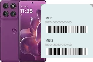 Comment voir le code IMEI dans Edge 60 Pro