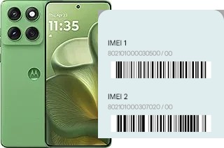 Comment voir le code IMEI dans Edge 60