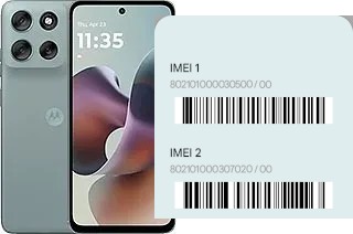Comment voir le code IMEI dans Moto G56