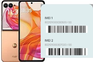 Comment voir le code IMEI dans Razr 50 Ultra