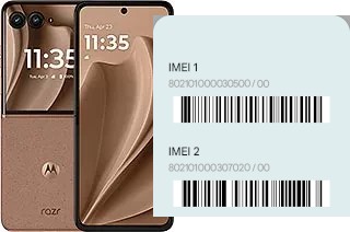 Comment voir le code IMEI dans Razr+ 2025