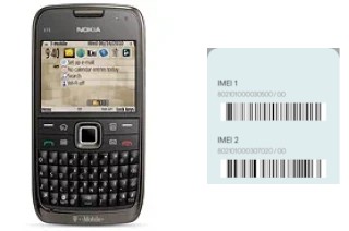 Comment voir le code IMEI dans E73 Mode