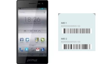 Comment voir le code IMEI dans Primux Sigma