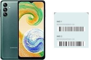 Comment voir le code IMEI dans Galaxy A04s