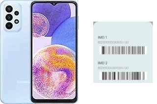 Comment voir le code IMEI dans Galaxy A23