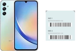 Comment voir le code IMEI dans Galaxy A34
