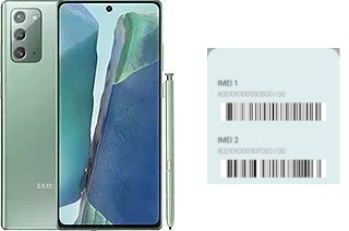 Comment voir le code IMEI dans Galaxy Note20