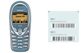 Comment voir le code IMEI dans Siemens A55