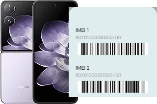 Comment voir le code IMEI dans Mix Flip