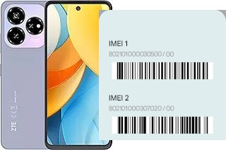 Comment voir le code IMEI dans Blade V60 Design