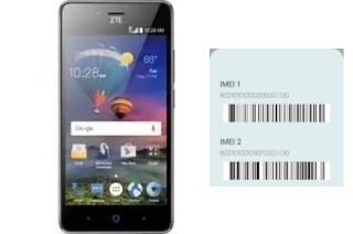 Comment voir le code IMEI dans ZFive L LTE