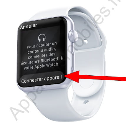 Connecter des écouteurs à l'Apple Watch