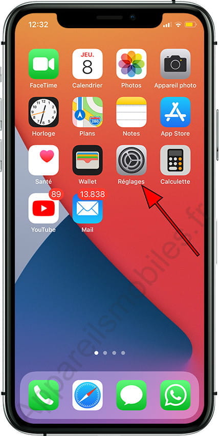 Réglages iPhone
