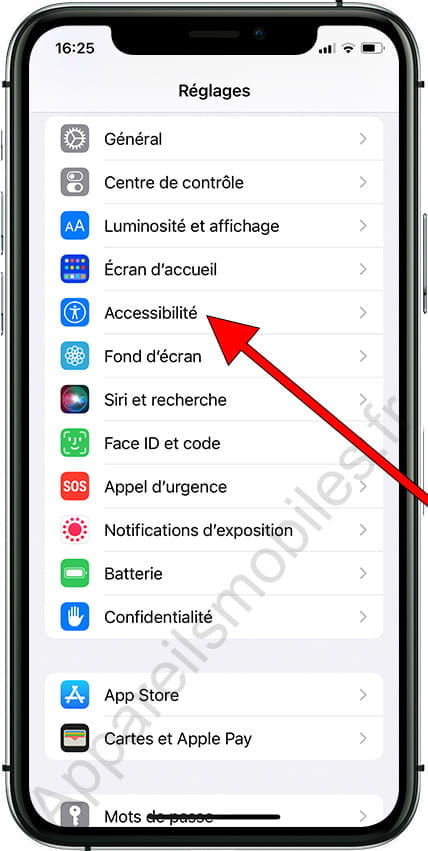 Accessibilité  iPhone