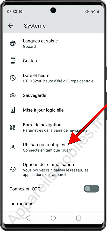 Plusieurs utilisateurs Android
