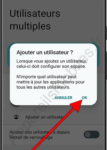 Informations sur les nouveaux utilisateurs Android