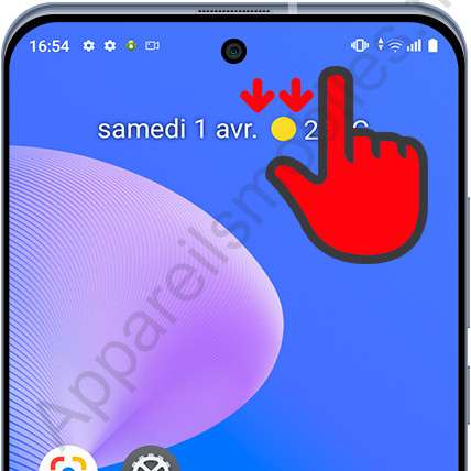 Ouvrir le panneau de notification Android