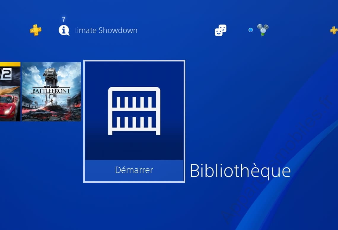 Bibliothèque PlayStation 4