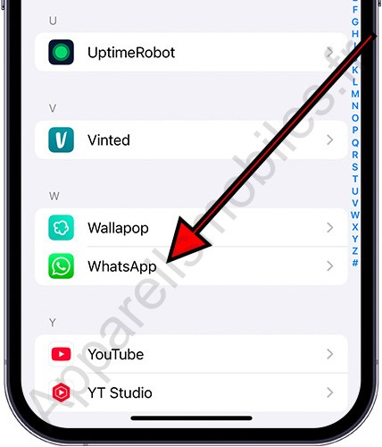 Paramètres de WhatsApp sur iPhone