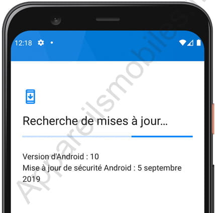 Recherche de mises à jour Android