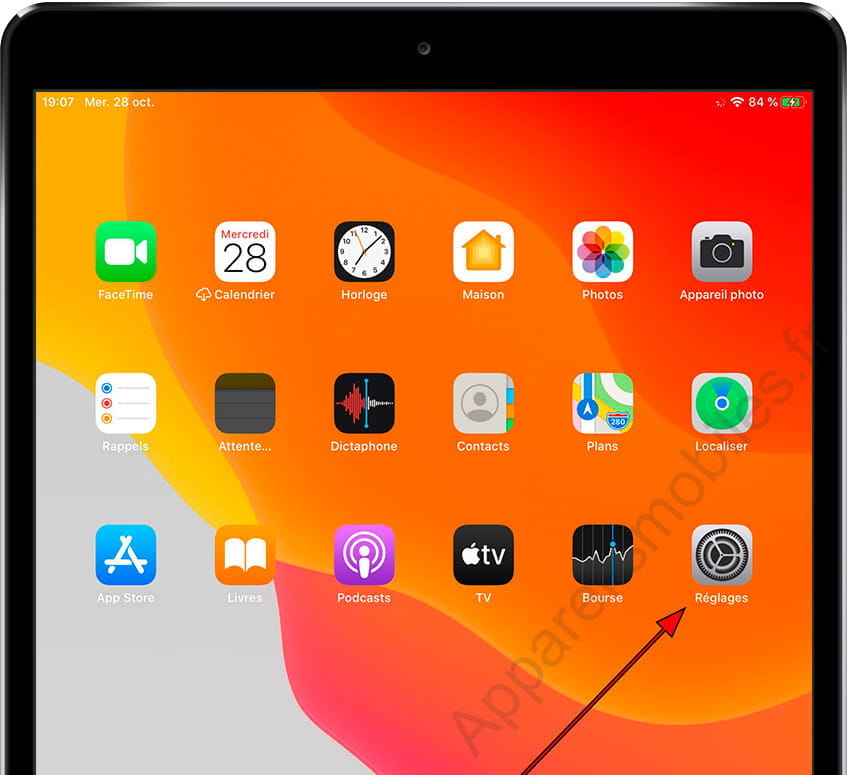 Réglages iPad