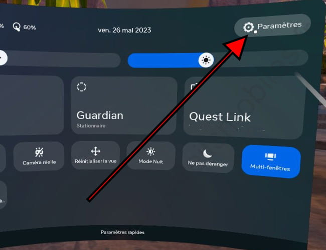 Configuration rapide d'Oculus