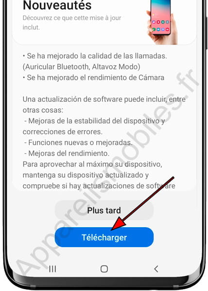 Télécharger mise à jour Samsung