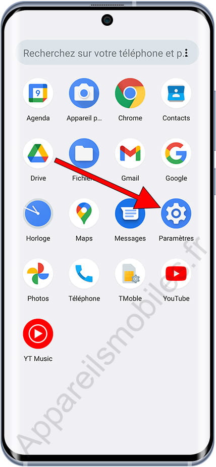 Paramètres Android