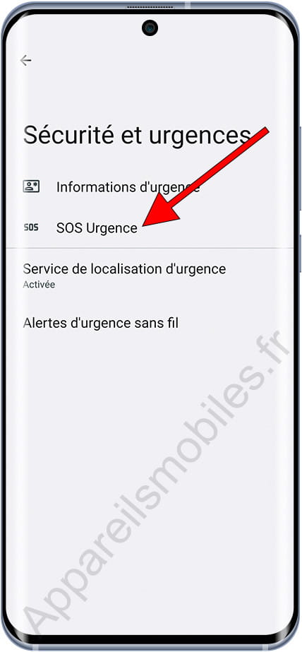 Sécurité et urgences Android