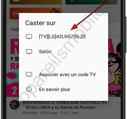 Appareils connectés au même réseau Wi-Fi
