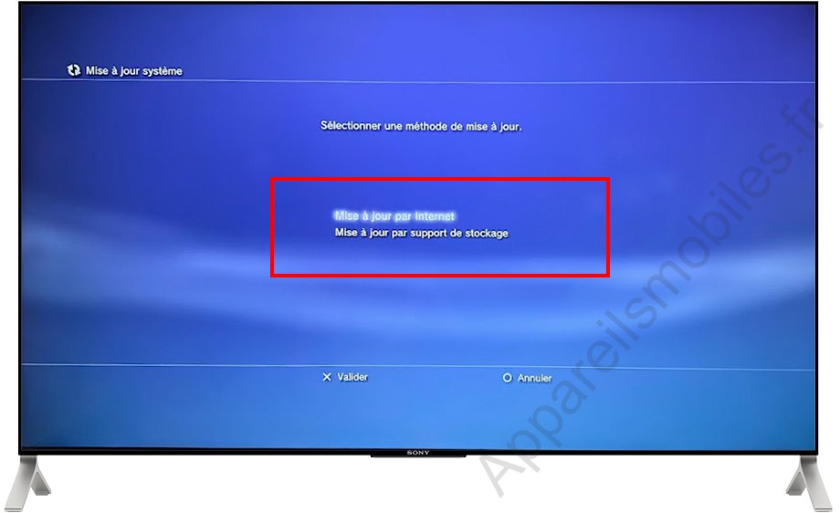Méthodes pour mettre à jour la PS3