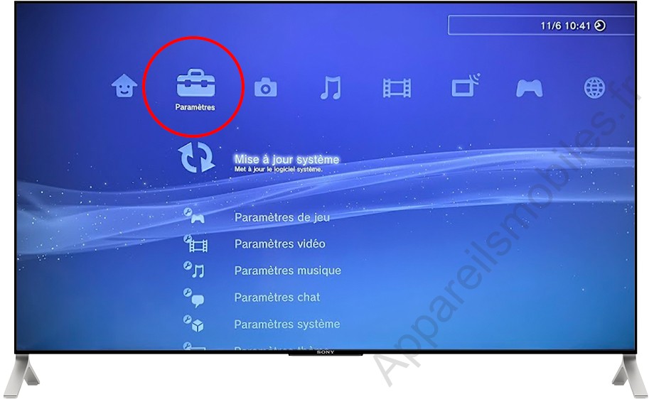 Paramètres PS3