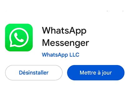 Mettre à jour WhatsApp sur Android