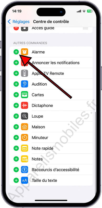 Ajouter un contrôle