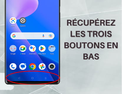 Récupérez les trois boutons en bas